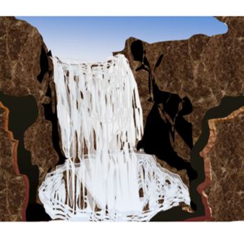 "waterfall1.png" başlıklı Tablo Glenda tarafından, Orijinal sanat