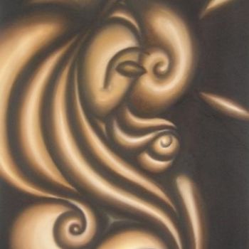 Pintura titulada "Femme de sable" por Glenda Billot, Obra de arte original