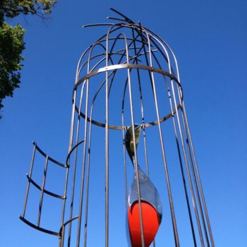 Escultura intitulada ""UNTIL I FLY"" por Glen Mayo, Obras de arte originais, Metais