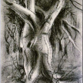 Dessin intitulée "Treecomp '82" par Glenn Bautista, Œuvre d'art originale