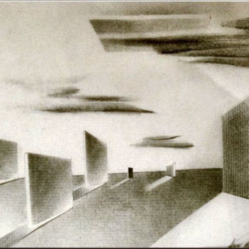 Σχέδιο με τίτλο "Wallscape '78" από Glenn Bautista, Αυθεντικά έργα τέχνης