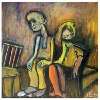Painting titled "young patient,old p…" by Glenn Brady, Original Artwork