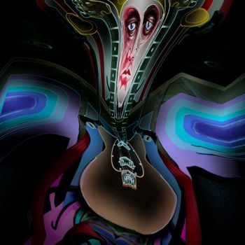 Digitale Kunst mit dem Titel "Sonic Vortex" von Glenn Durrance, Original-Kunstwerk, Digitale Malerei