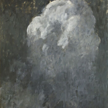 Картина под названием "Cloud II" - Glib Franko, Подлинное произведение искусства, Масло Установлен на Деревянная рама для но…