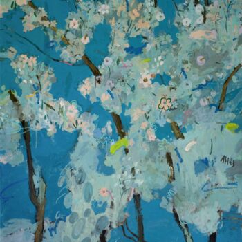 绘画 标题为“Cherry Blossom [Lov…” 由Glib Franko, 原创艺术品, 油 安装在木质担架架上