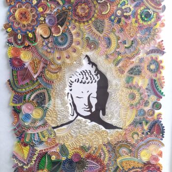 제목이 "The Buddha art"인 조형물 Glimpsecraft Priyanka로, 원작, 아크릴