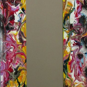 Schilderij getiteld "Specchio su legno,…" door Teresa Suardi, Origineel Kunstwerk, Acryl Gemonteerd op Andere stijve panelen