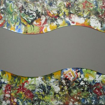 제목이 "Specchio numero 37"인 미술작품 Teresa Suardi로, 원작, 아크릴 기타 단단한 패널에 장착됨