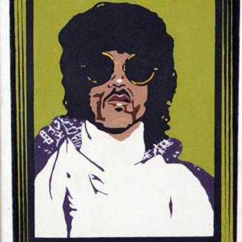 Painting titled "PRINCE" by Glix, Original Artwork