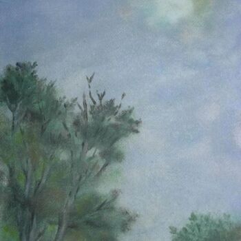 Pintura intitulada "Early Morning Sky" por Gloria Nilsson, Obras de arte originais