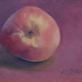 Schilderij getiteld "Peach" door Gloria Nilsson, Origineel Kunstwerk