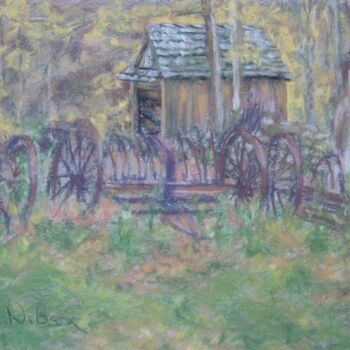 Painting titled "October in New Engl…" by Gloria Nilsson, Original Artwork