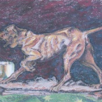Painting titled "On the Hunt" by Gloria Nilsson, Original Artwork