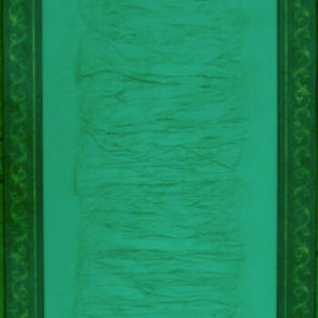 Painting titled "VERT ANGLAIS" by Gloria Stetbay, Original Artwork