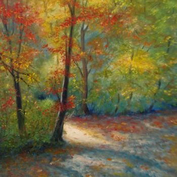 Картина под названием "Золотая осень" - Андрей Уланов, Подлинное произведение искусства, Масло