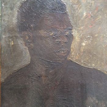 Peinture intitulée "Portrait africain" par Guillaume Ourliac, Œuvre d'art originale