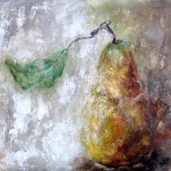 Malarstwo zatytułowany „STILL LIFE Pear” autorstwa Nelli Utalishvili, Oryginalna praca, Akryl