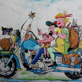 Painting titled "Moto scherzosa" by Roberto Gobessi, Original Artwork