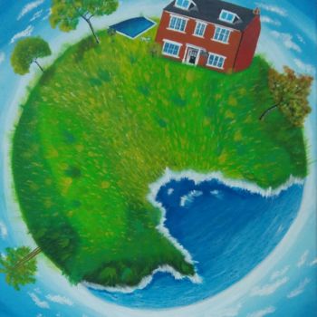 Peinture intitulée "My planet" par Flooyd, Œuvre d'art originale, Acrylique