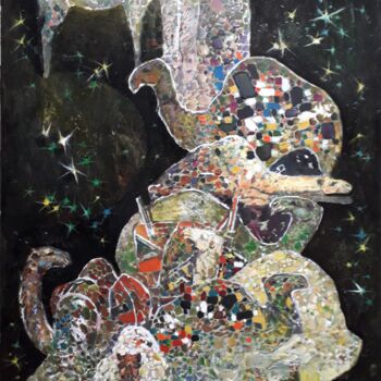 Картина под названием "Universe" - Gochmuradov Gahryman, Подлинное произведение искусства, Масло