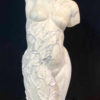 Sculptuur getiteld "La metamorfosi di D…" door Godfried Dols, Origineel Kunstwerk, Steen