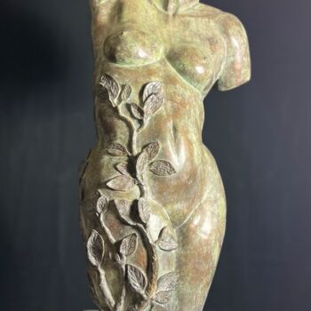 Skulptur mit dem Titel "La Metamorfose di D…" von Godfried Dols, Original-Kunstwerk, Bronze