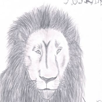 Disegno intitolato "aslan.jpg" da Goldendream, Opera d'arte originale