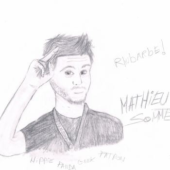 Drawing titled "Mathieu Sommet" by Goldendream, Original Artwork