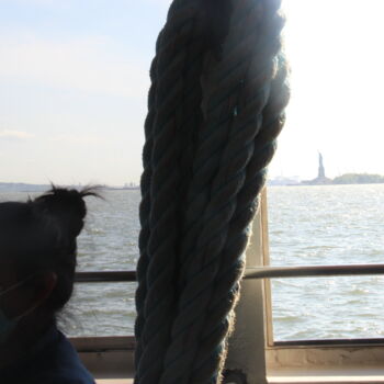 Fotografie getiteld "New York "Freedom N…" door Aby Golden Lady B, Origineel Kunstwerk, Niet gemanipuleerde fotografie Gemon…