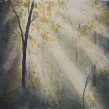 Картина под названием ""The magic of sun"" - Валерия Кемпи, Подлинное произведение искусства, Акварель
