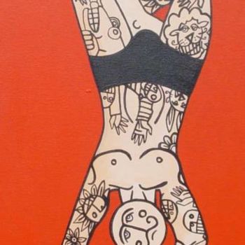 Pintura intitulada "circo" por Gonçalo Condeixa, Obras de arte originais