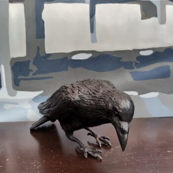 "Armageddon,Crow 5" başlıklı Heykel Gonul Nuhoglu tarafından, Orijinal sanat, Bronz