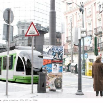 Painting titled "bilbao points" by Gonzalo Nicuesa, Original Artwork