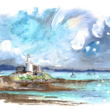 Painting titled "Mumbles 03" by Miki De Goodaboom, Original Artwork, Watercolor