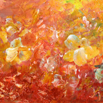 Schilderij getiteld "Explosion Of Joy 13" door Miki De Goodaboom, Origineel Kunstwerk, Acryl Gemonteerd op Karton