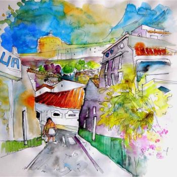 Painting titled "Street in Castro Ma…" by Miki De Goodaboom, Original Artwork, Oil