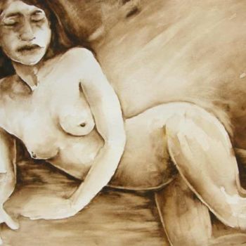 Pintura titulada "Nude Gipsy" por Miki De Goodaboom, Obra de arte original, Oleo