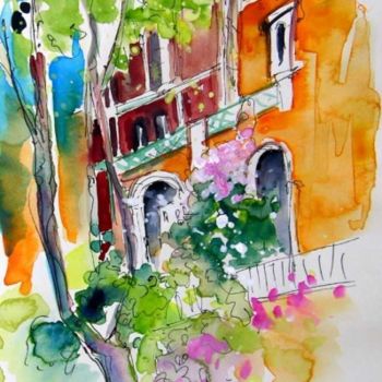 绘画 标题为“Houses in Sintra” 由Miki De Goodaboom, 原创艺术品, 油