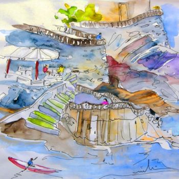 Malerei mit dem Titel "Biarritz 03" von Miki De Goodaboom, Original-Kunstwerk, Öl