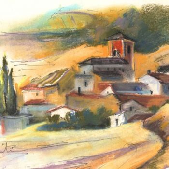 Schilderij getiteld "Ribera del Duero 04" door Miki De Goodaboom, Origineel Kunstwerk, Olie
