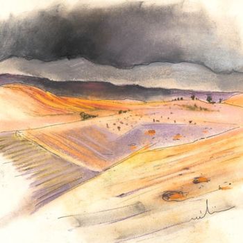 Pintura intitulada "Ribera del Duero 08" por Miki De Goodaboom, Obras de arte originais, Óleo