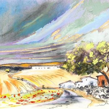 Pintura intitulada "Ribera del Duero 13" por Miki De Goodaboom, Obras de arte originais, Óleo