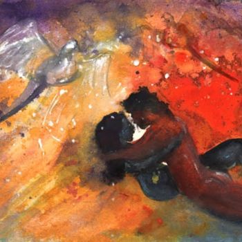 Картина под названием "Lovers in Paphos" - Miki De Goodaboom, Подлинное произведение искусства, Масло