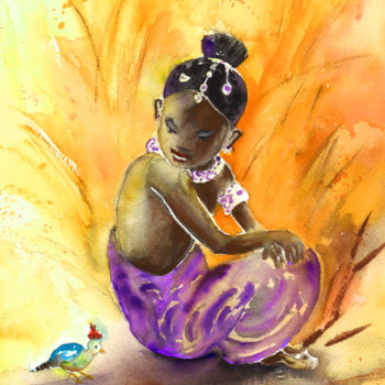 Peinture intitulée "The Little Princess…" par Miki De Goodaboom, Œuvre d'art originale, Huile