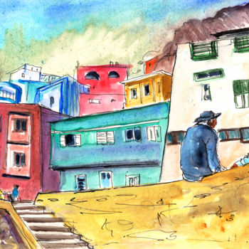 「Puerto de Sardina 02」というタイトルの絵画 Miki De Goodaboomによって, オリジナルのアートワーク, オイル