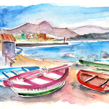 「Puerto de Sardina 03」というタイトルの絵画 Miki De Goodaboomによって, オリジナルのアートワーク, オイル