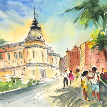 Painting titled "Cartagena 01" by Miki De Goodaboom, Original Artwork, Watercolor