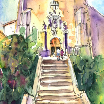「Stairway To Heaven…」というタイトルの絵画 Miki De Goodaboomによって, オリジナルのアートワーク, 水彩画