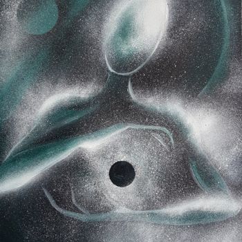 Schilderij getiteld "Space" door Katherine Afanasyeva, Origineel Kunstwerk, Olie