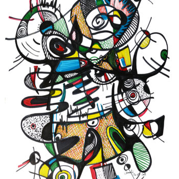 Drawing titled "Jamais ne mourra l'…" by Goodÿ, Original Artwork, Marker